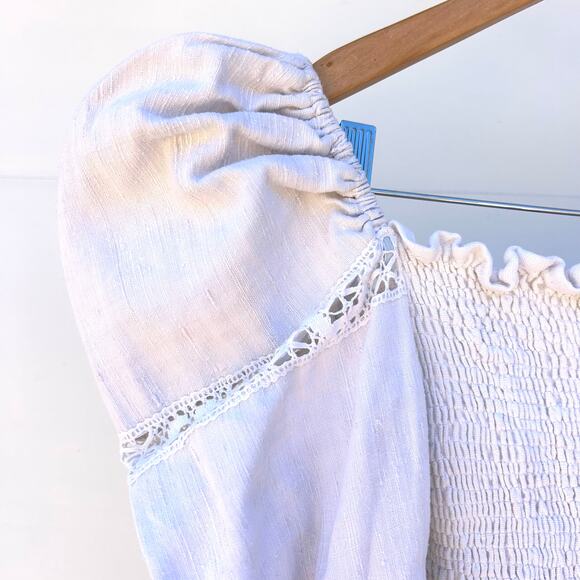 Vintage Obchoei Cropped Prairie Puff Shoulder Cottagecore Unique Top Shirt XS - Picture 7 of 12